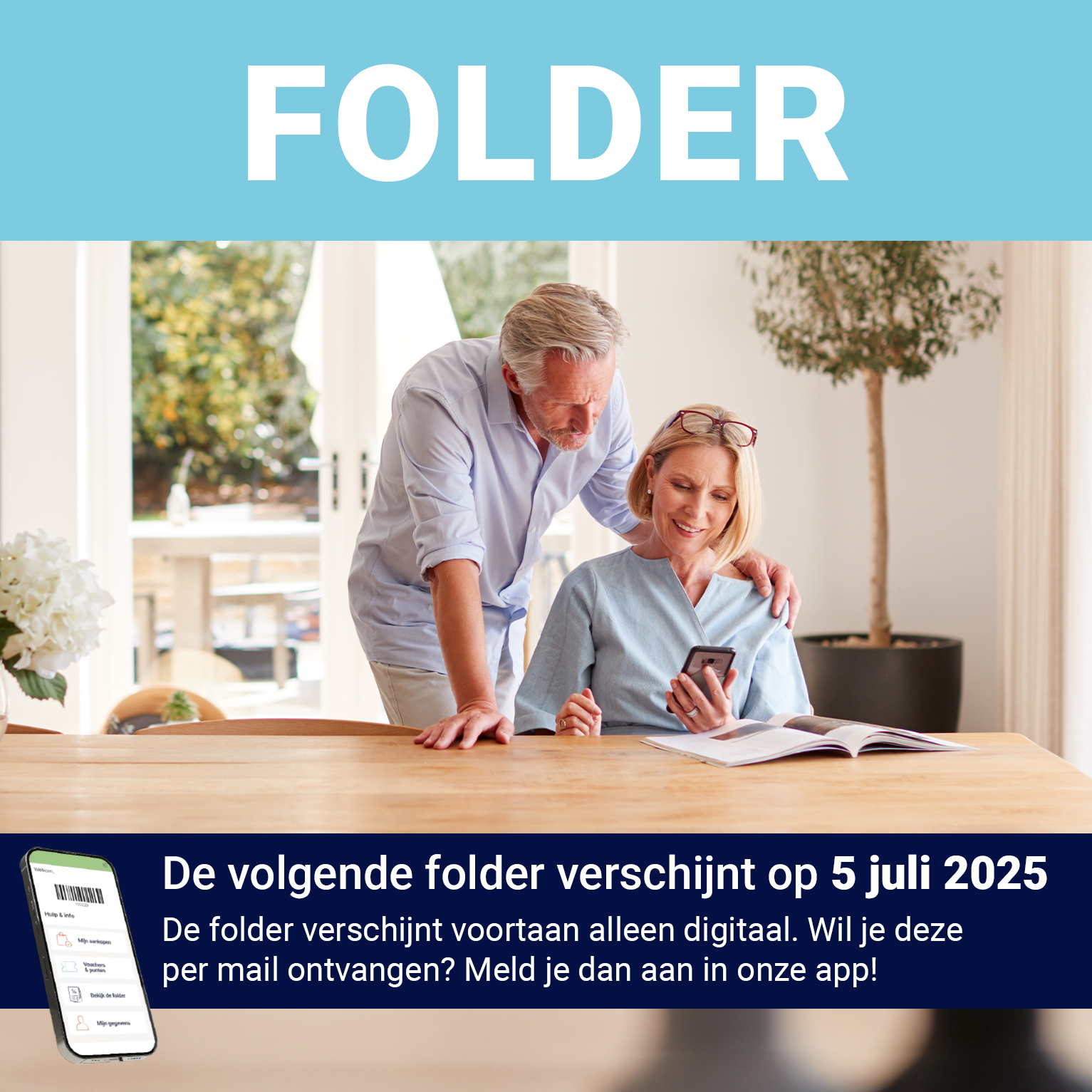 Aankondiging nieuwe folder